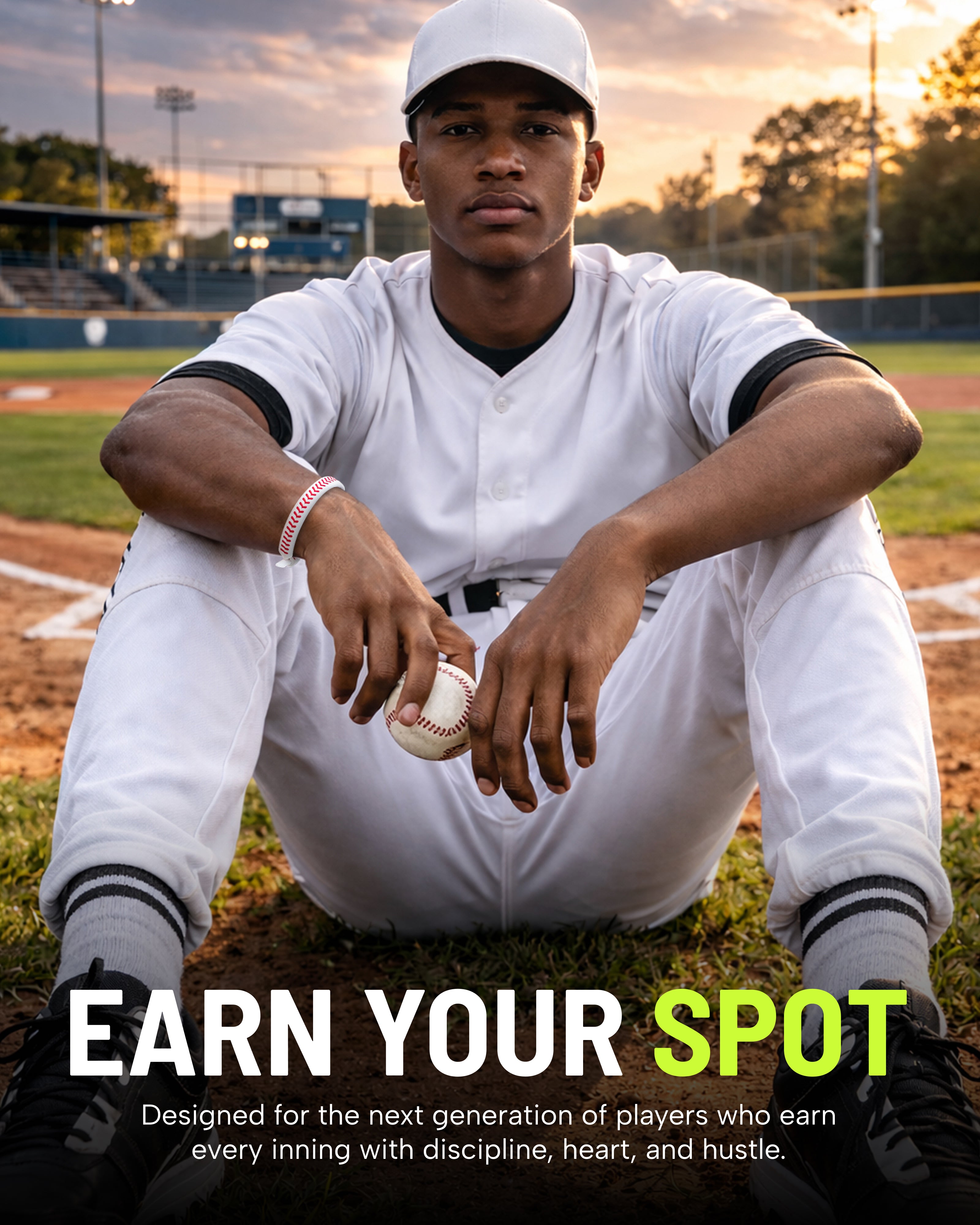 Baseball Silicone Bracelet